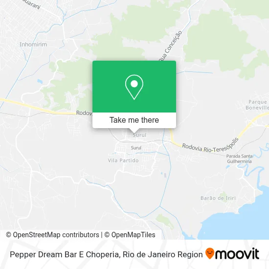 Pepper Dream Bar E Choperia map