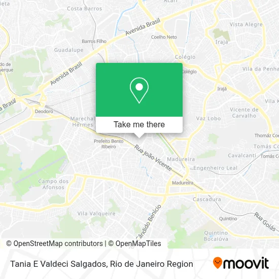 Tania E Valdeci Salgados map