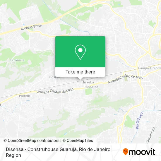 Disensa - Construhouse Guarujá map