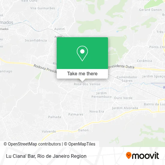 Lu Ciana' Bar map