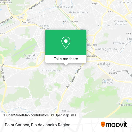 Point Carioca map