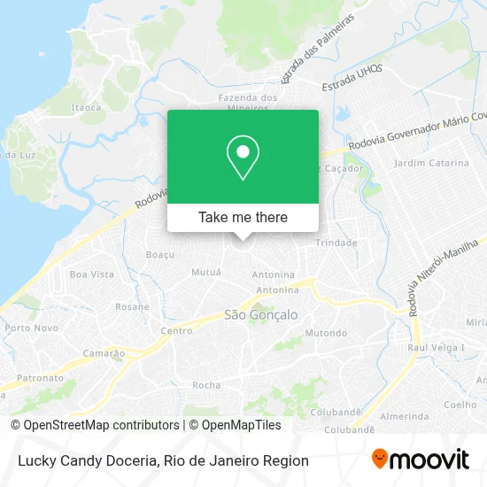 Lucky Candy Doceria map