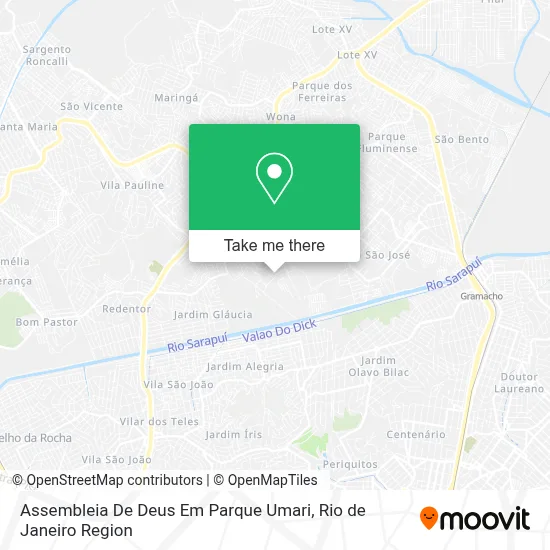 Assembleia De Deus Em Parque Umari map