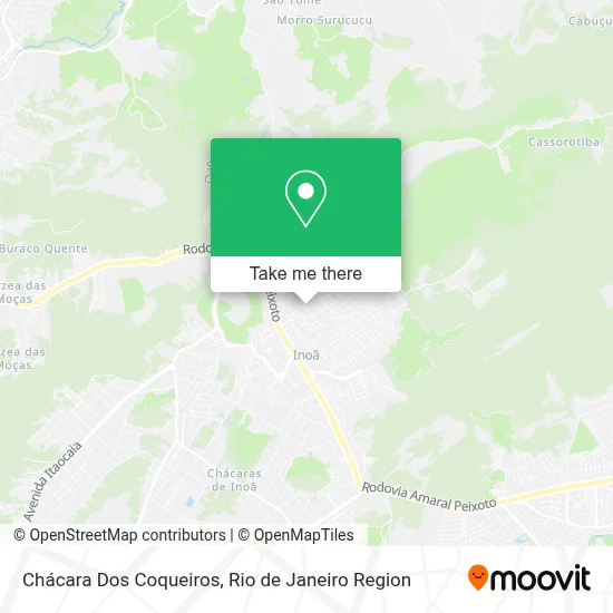 Chácara Dos Coqueiros map
