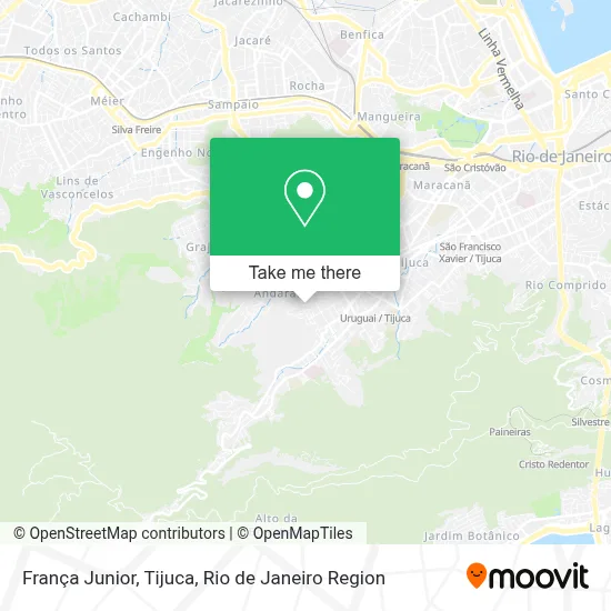 França Junior, Tijuca map
