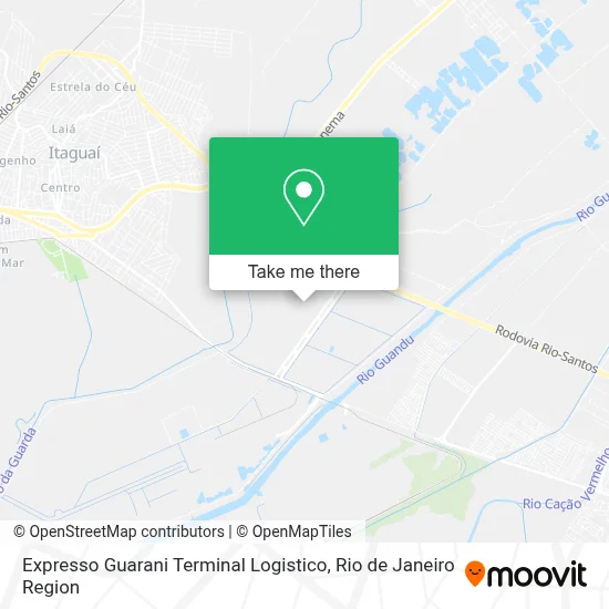 Expresso Guarani Terminal Logistico map