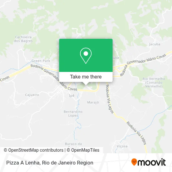 Pizza A Lenha map