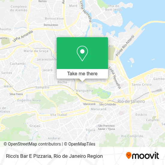 Rico's Bar E Pizzaria map