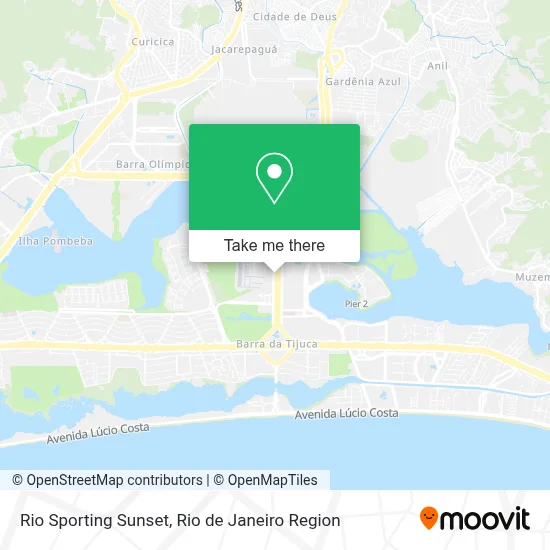 Rio Sporting Sunset map