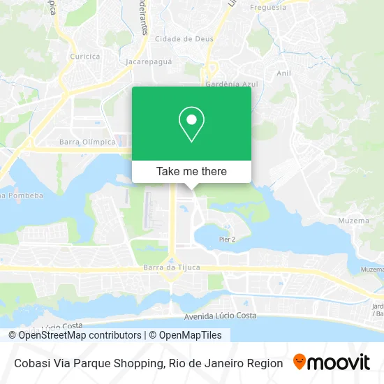 Cobasi Via Parque Shopping map