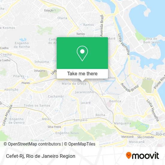 Cefet-Rj map