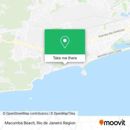 Macumba Beach map