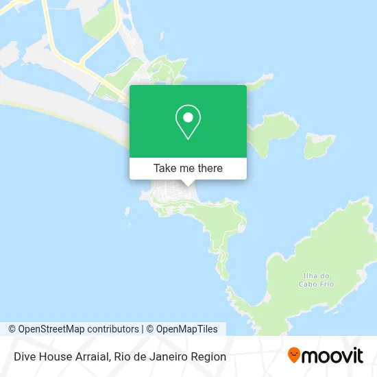 Dive House Arraial map
