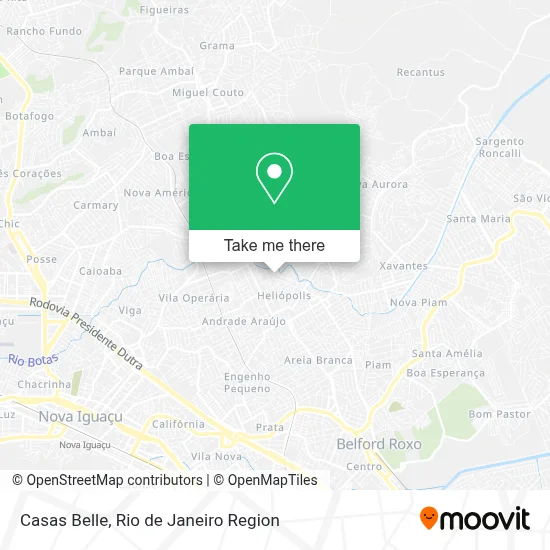 Casas Belle map