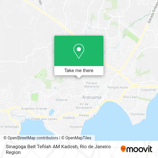 Sinagoga Beit Tefilah AM Kadosh map