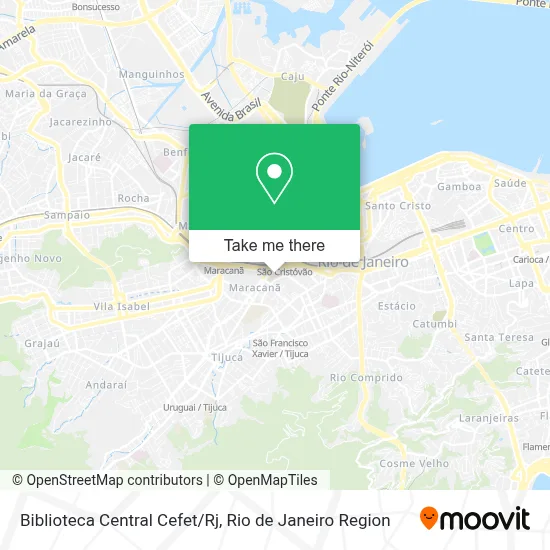 Biblioteca Central Cefet/Rj map