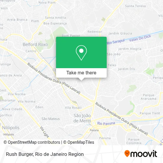 Rush Burger map