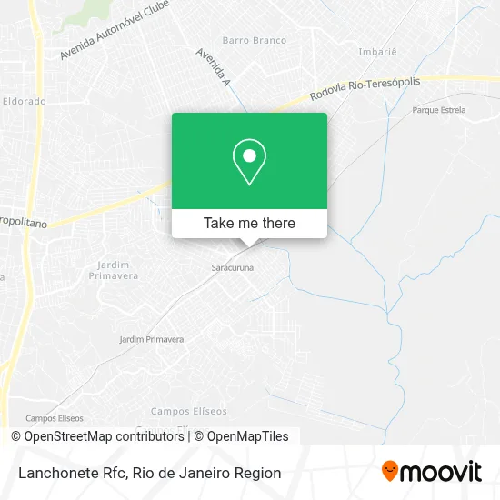 Lanchonete Rfc map