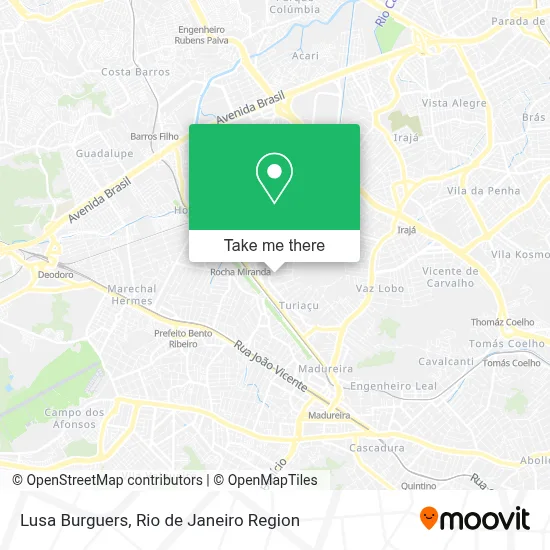Lusa Burguers map