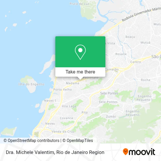 Dra. Michele Valentim map