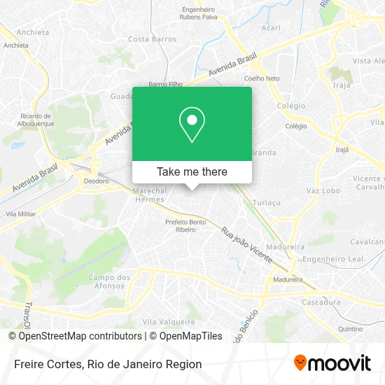 Freire Cortes map