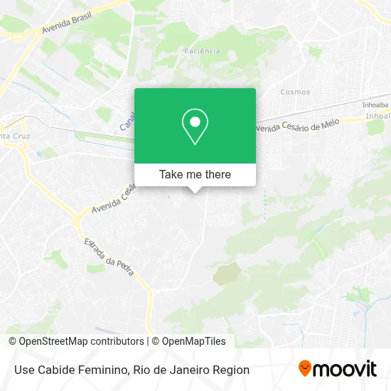 Use Cabide Feminino map