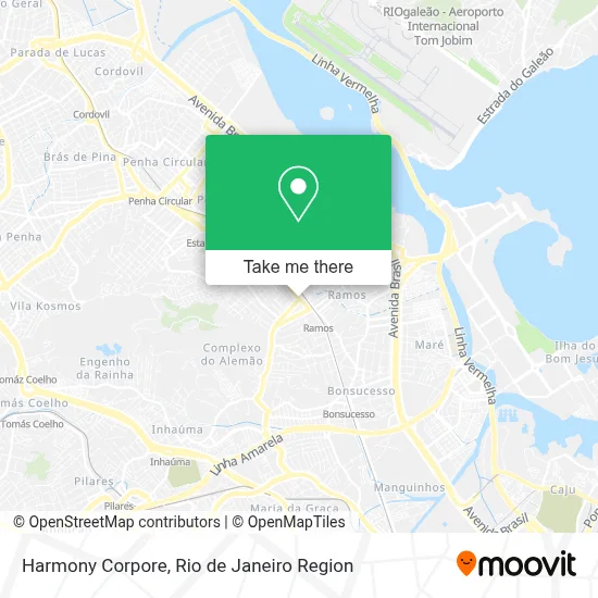 Harmony Corpore map
