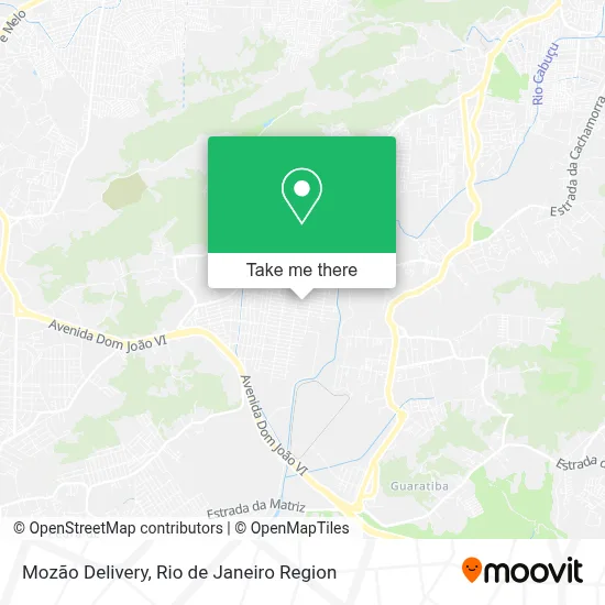 Mozão Delivery map