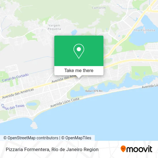 Pizzaria Formentera map