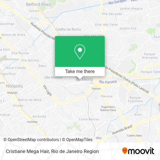 Cristiane Mega Hair map