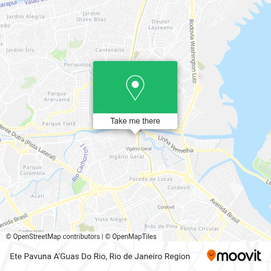 Ete Pavuna A'Guas Do Rio map
