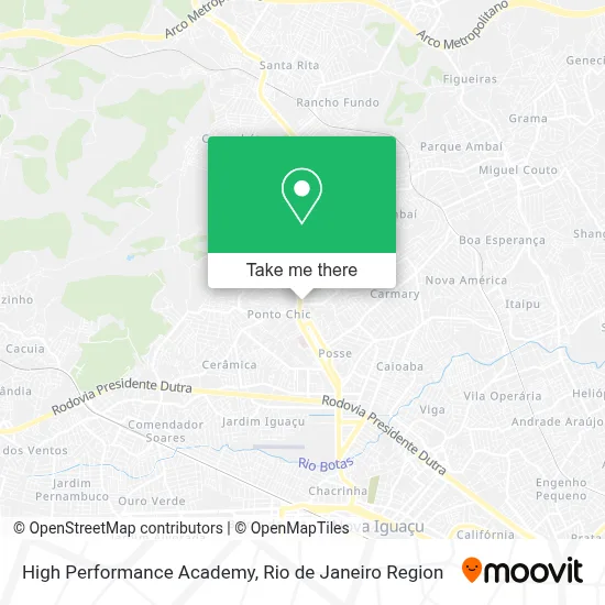 High Performance Academy map