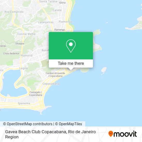 Gavea Beach Club Copacabana map