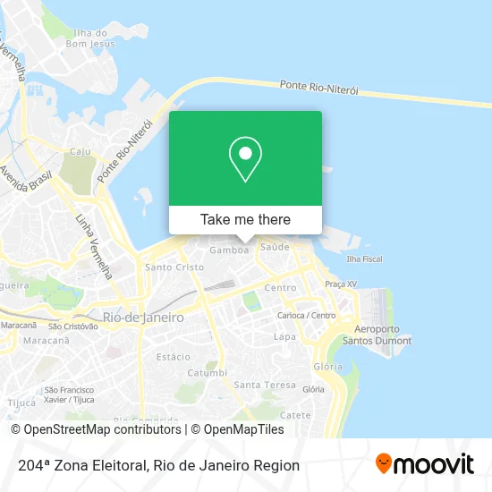 204ª Zona Eleitoral map