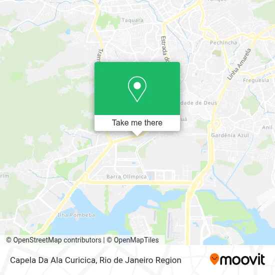 Capela Da Ala Curicica map