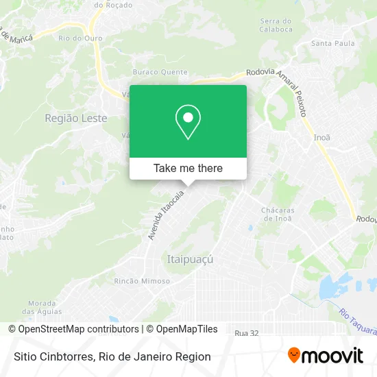 Sitio Cinbtorres map