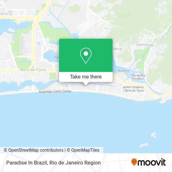 Paradise In Brazil map