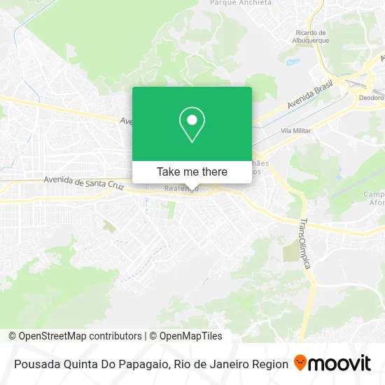 Pousada Quinta Do Papagaio map