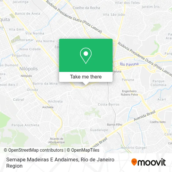 Semape Madeiras E Andaimes map