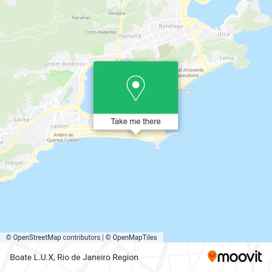 Boate L.U.X map