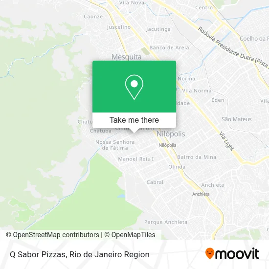Q Sabor Pizzas map