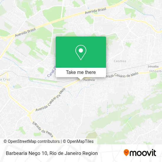 Barbearia Nego 10 map