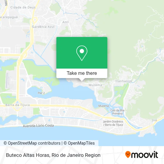 Buteco Altas Horas map