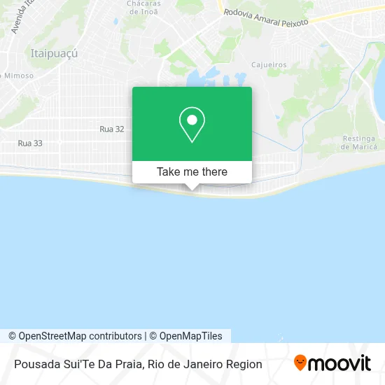 Pousada Sui'Te Da Praia map