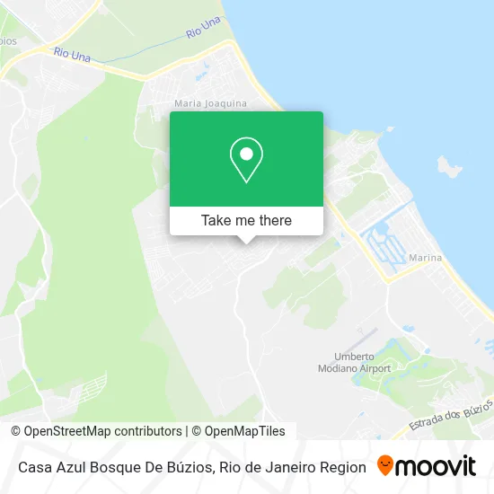 Casa Azul Bosque De Búzios map
