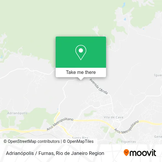 Adrianópolis / Furnas map