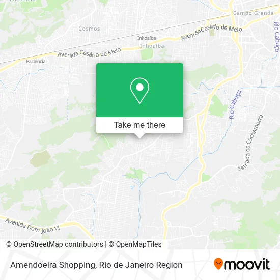 Amendoeira Shopping map