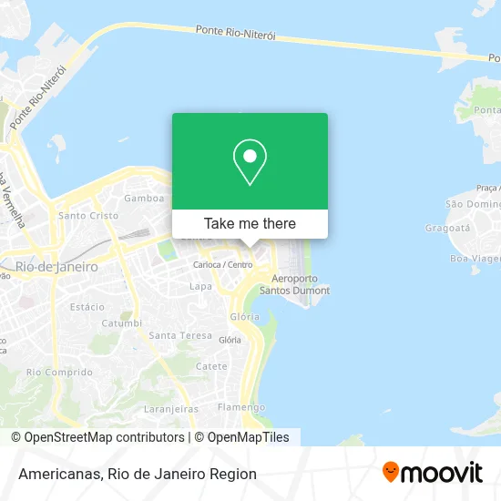 Americanas map