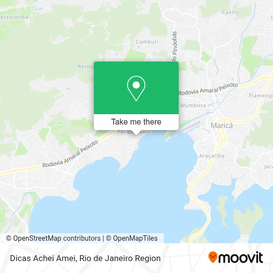 Dicas Achei Amei map