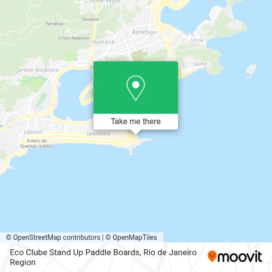 Eco Clube Stand Up Paddle Boards map